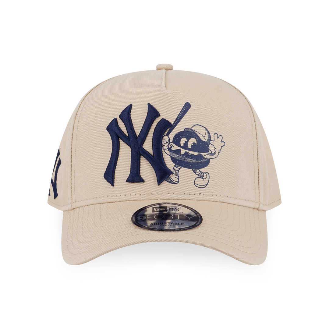 New Era หมวกรุ่น New York Yankees Sunset Snack Oat Milk 9FORTY A-Frame Cap