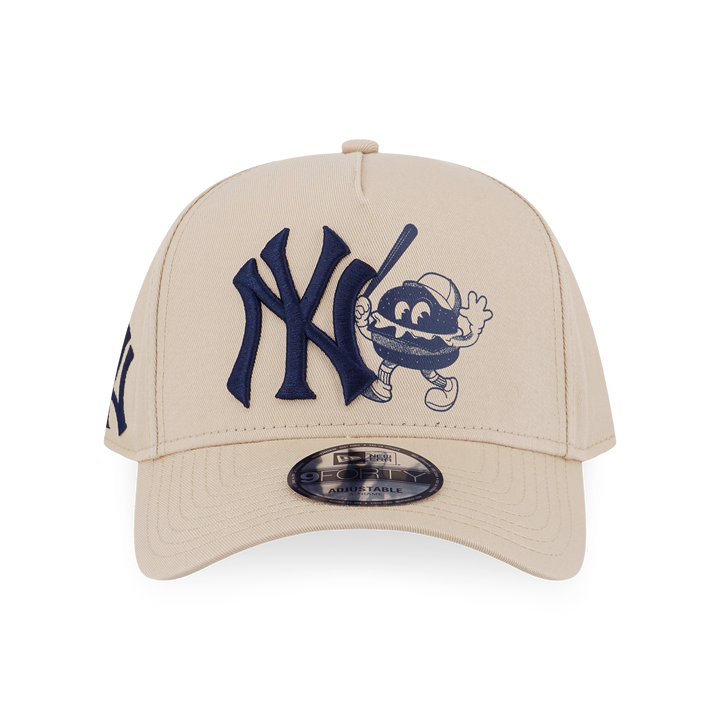 New Era หมวกรุ่น New York Yankees Sunset Snack Oat Milk 9FORTY A-Frame Cap