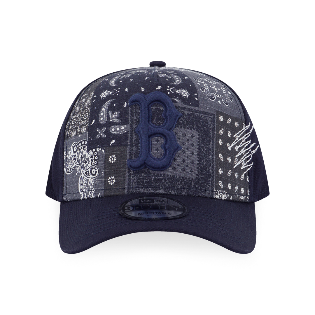 New Era หมวกรุ่น Boston Red Sox Boro Contemporary Blue Multi 9FORTY A-Frame Cap