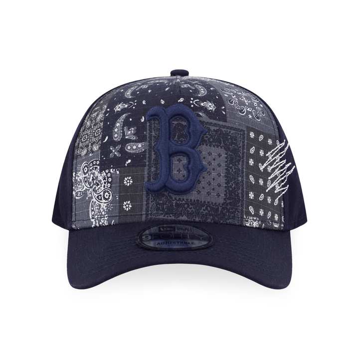 New Era หมวกรุ่น Boston Red Sox Boro Contemporary Blue Multi 9FORTY A-Frame Cap