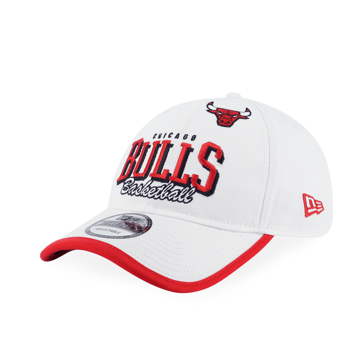 NEW ERA หมวก รุ่น CHICAGO BULLS NBA BASKETRY WHITE 9TWENTY CAP