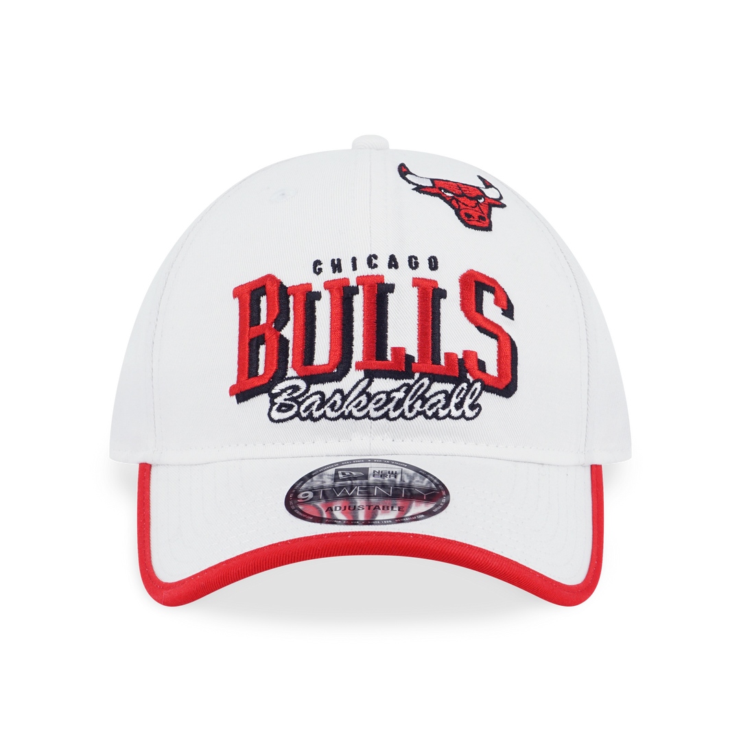 NEW ERA หมวก รุ่น CHICAGO BULLS NBA BASKETRY WHITE 9TWENTY CAP