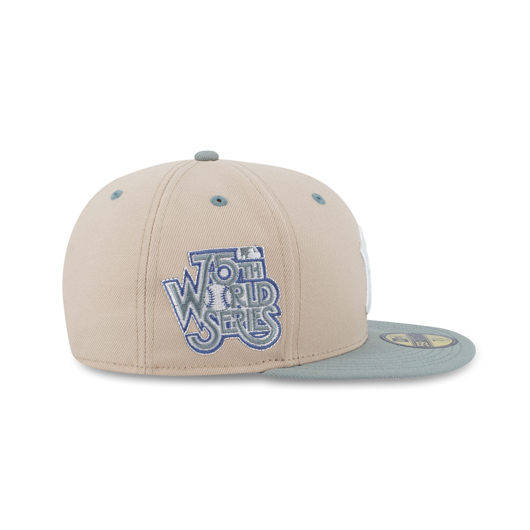 NEW ERA หมวก รุ่น 59FIFTY PACK - SEAGLASS NEW YORK YANKEES COOPERSTOWN MINT GREEN VISOR OAT MILK 59FIFTY CAP