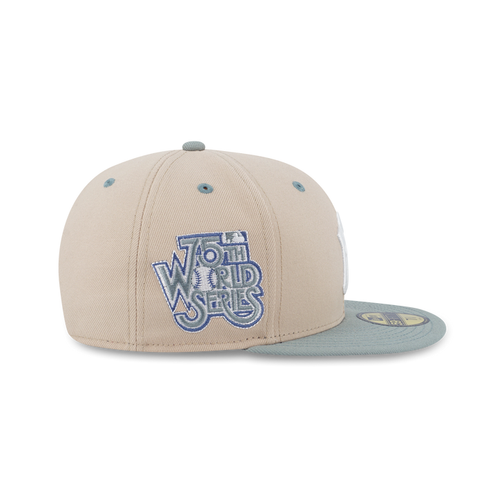 NEW ERA หมวก รุ่น 59FIFTY PACK - SEAGLASS NEW YORK YANKEES COOPERSTOWN MINT GREEN VISOR OAT MILK 59FIFTY CAP