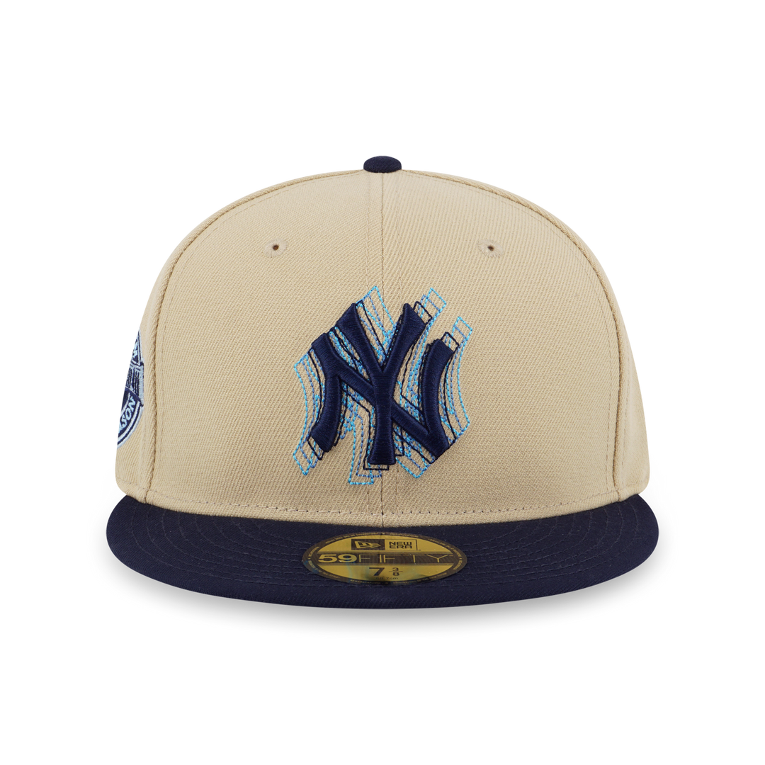 NEW ERA หมวก รุ่น 59FIFTY PACK - ILLUSION NEW YORK YANKEES COOPERSTOWN NAVY VISOR VEGAS GOLD 59FIFTY CAP