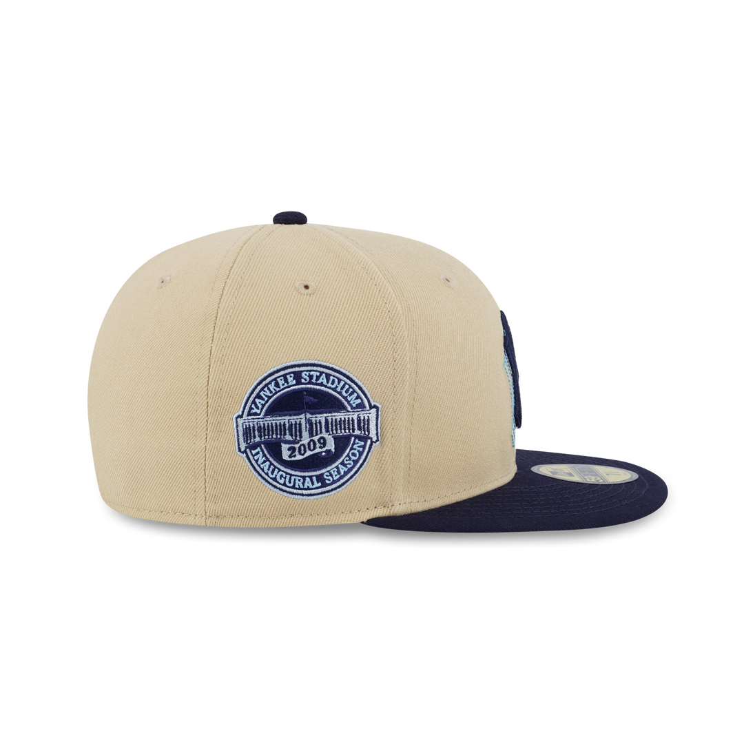 NEW ERA หมวก รุ่น 59FIFTY PACK - ILLUSION NEW YORK YANKEES COOPERSTOWN NAVY VISOR VEGAS GOLD 59FIFTY CAP