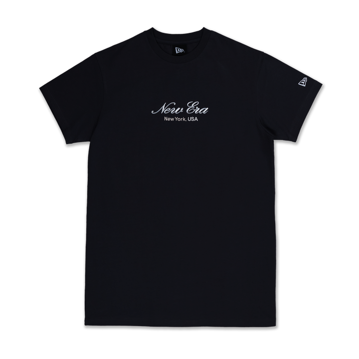 NEW ERA เสื้อยืดแขนสั้น รุ่น NEW ERA BASIC SCRIPT GRAPHITE WOMEN SHORT SLEEVE TEE DRESS