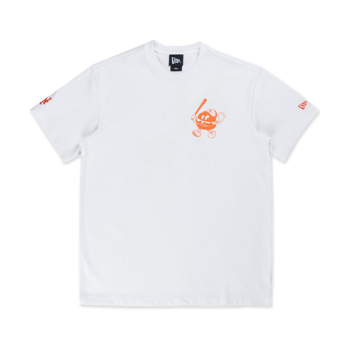 New Era เสื้อยืดแขนสั้นรุ่น New York Mets Sunset Snack White Short Sleeve T-Shirt