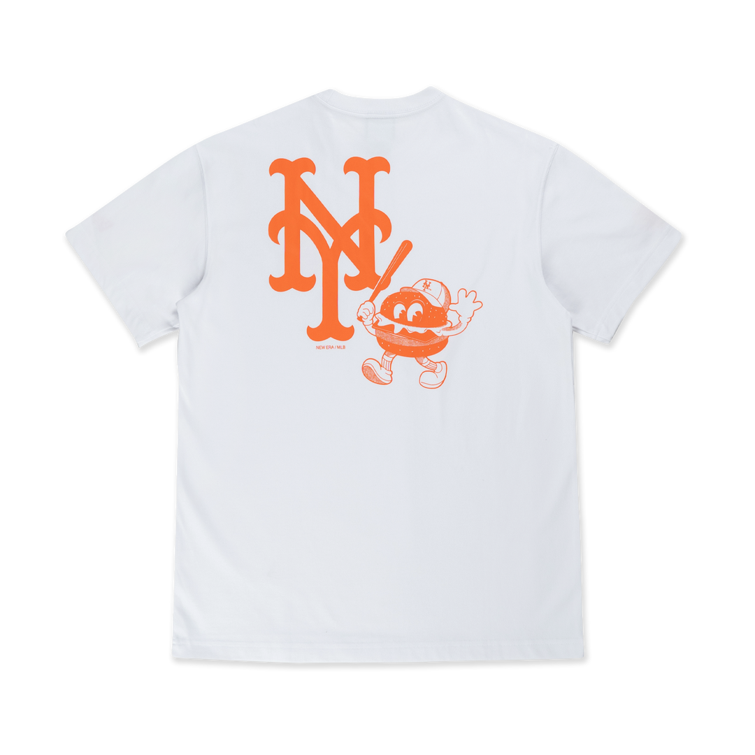 New Era เสื้อยืดแขนสั้นรุ่น New York Mets Sunset Snack White Short Sleeve T-Shirt