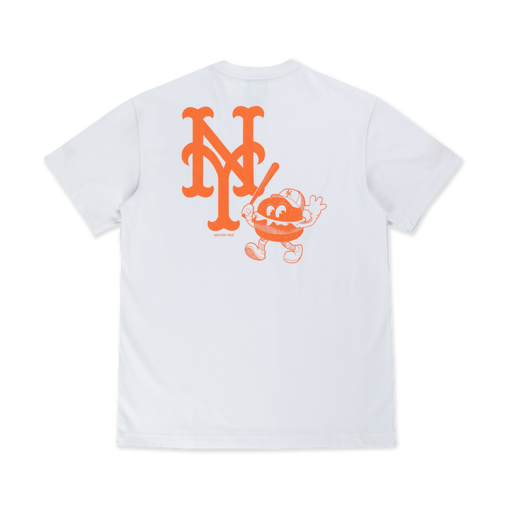 New Era เสื้อยืดแขนสั้นรุ่น New York Mets Sunset Snack White Short Sleeve T-Shirt