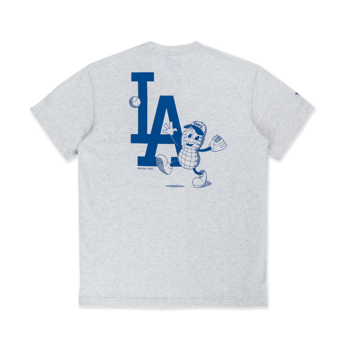 New Era เสื้อยืดแขนสั้นรุ่น Los Angeles Dodgers Sunset Snack Light Heather Gray Short Sleeve T-Shirt