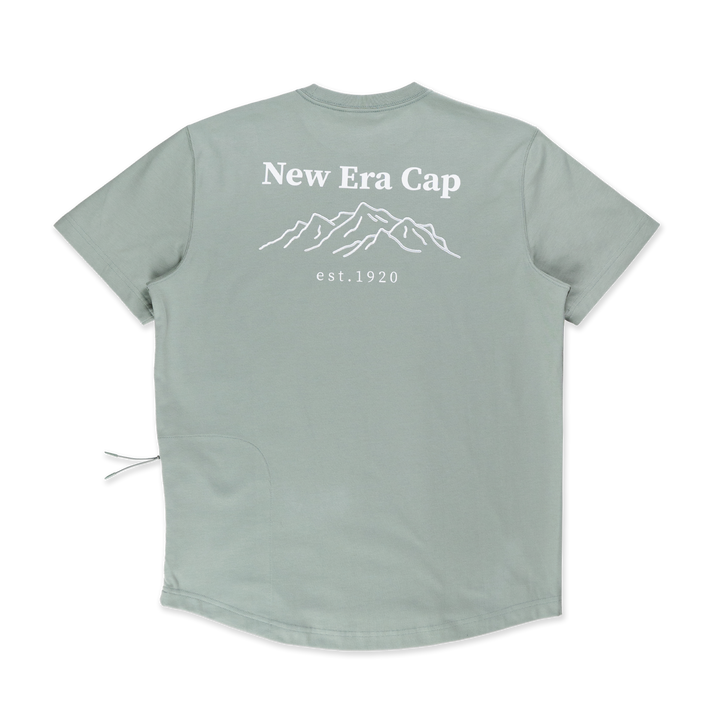 NEW ERA เสื้อยืดแขนสั้น รุ่น NEW ERA MOUNTAIN EDGE EVEREST GREEN PERFORMANCE SHORT SLEEVE T-SHIRT