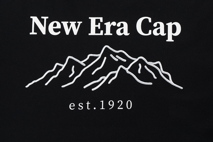 NEW ERA เสื้อยืดแขนสั้น รุ่น NEW ERA MOUNTAIN EDGE BLACK PERFORMANCE SHORT SLEEVE T-SHIRT