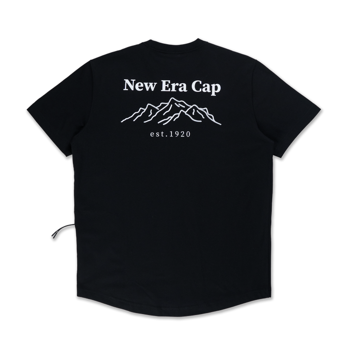 NEW ERA เสื้อยืดแขนสั้น รุ่น NEW ERA MOUNTAIN EDGE BLACK PERFORMANCE SHORT SLEEVE T-SHIRT