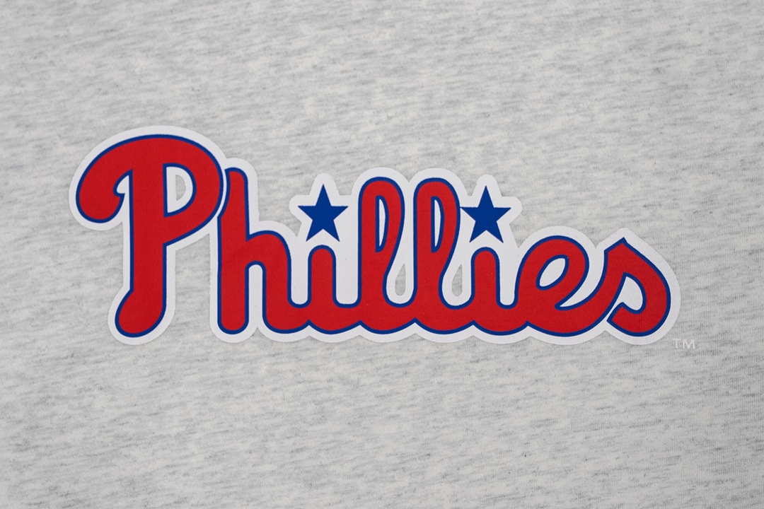 NEW ERA เสื้อยืดแขนสั้น รุ่น MLB PHILADELPHIA PHILLIES COOPERSTOWN LIGHT HEATHER GRAY SHORT SLEEVE T-SHIRT