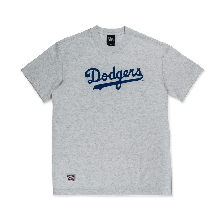 NEW ERA เสื้อยืดแขนสั้น รุ่น MLB LOS ANGELES DODGERS COOPERSTOWN LIGHT HEATHER GRAY SHORT SLEEVE T-SHIRT