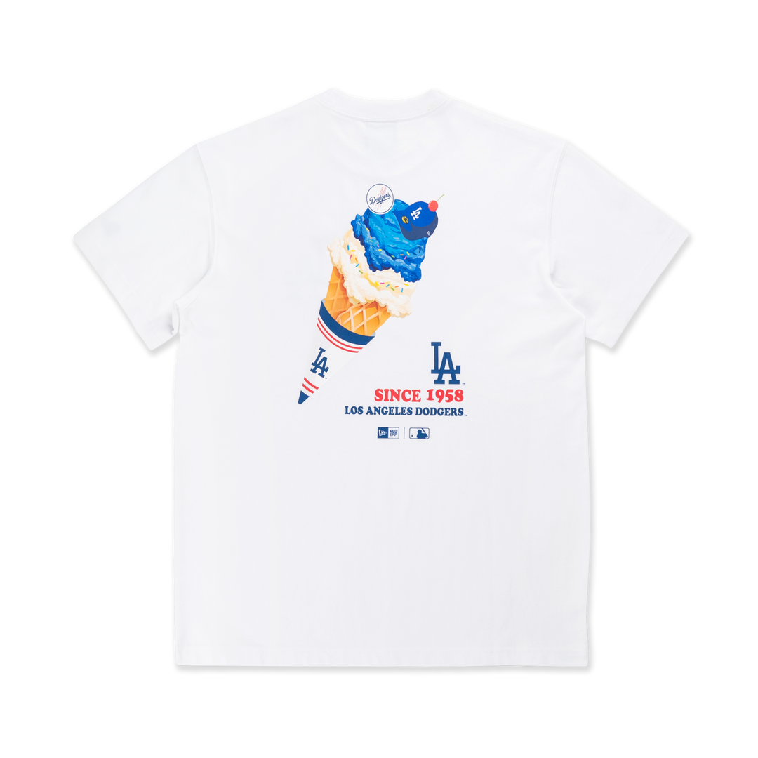 NEW ERA เสื้อยืดแขนสั้น รุ่น LOS ANGELES DODGERS HOME CHEERING WHITE SHORT SLEEVE T-SHIRT