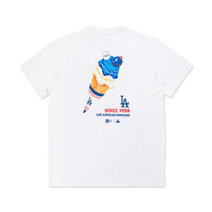 NEW ERA เสื้อยืดแขนสั้น รุ่น LOS ANGELES DODGERS HOME CHEERING WHITE SHORT SLEEVE T-SHIRT