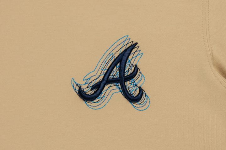 New Era เสื้อยืดแขนสั้นรุ่น 59Fifty Pack - Illusion Atlanta Braves Cooperstown Vegas Gold Short Sleeve T-Shirt