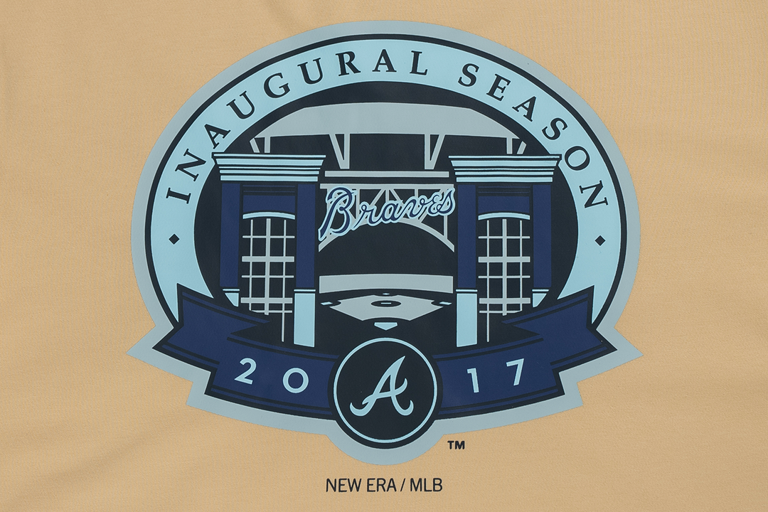 New Era เสื้อยืดแขนสั้นรุ่น 59Fifty Pack - Illusion Atlanta Braves Cooperstown Vegas Gold Short Sleeve T-Shirt