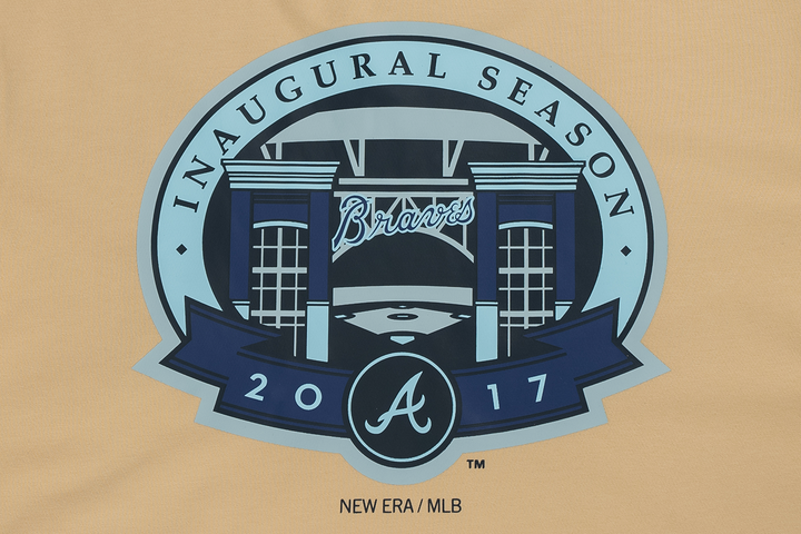 New Era เสื้อยืดแขนสั้นรุ่น 59Fifty Pack - Illusion Atlanta Braves Cooperstown Vegas Gold Short Sleeve T-Shirt