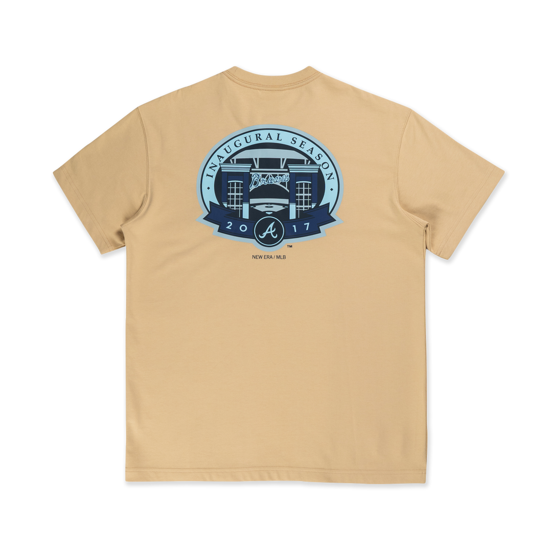 New Era เสื้อยืดแขนสั้นรุ่น 59Fifty Pack - Illusion Atlanta Braves Cooperstown Vegas Gold Short Sleeve T-Shirt