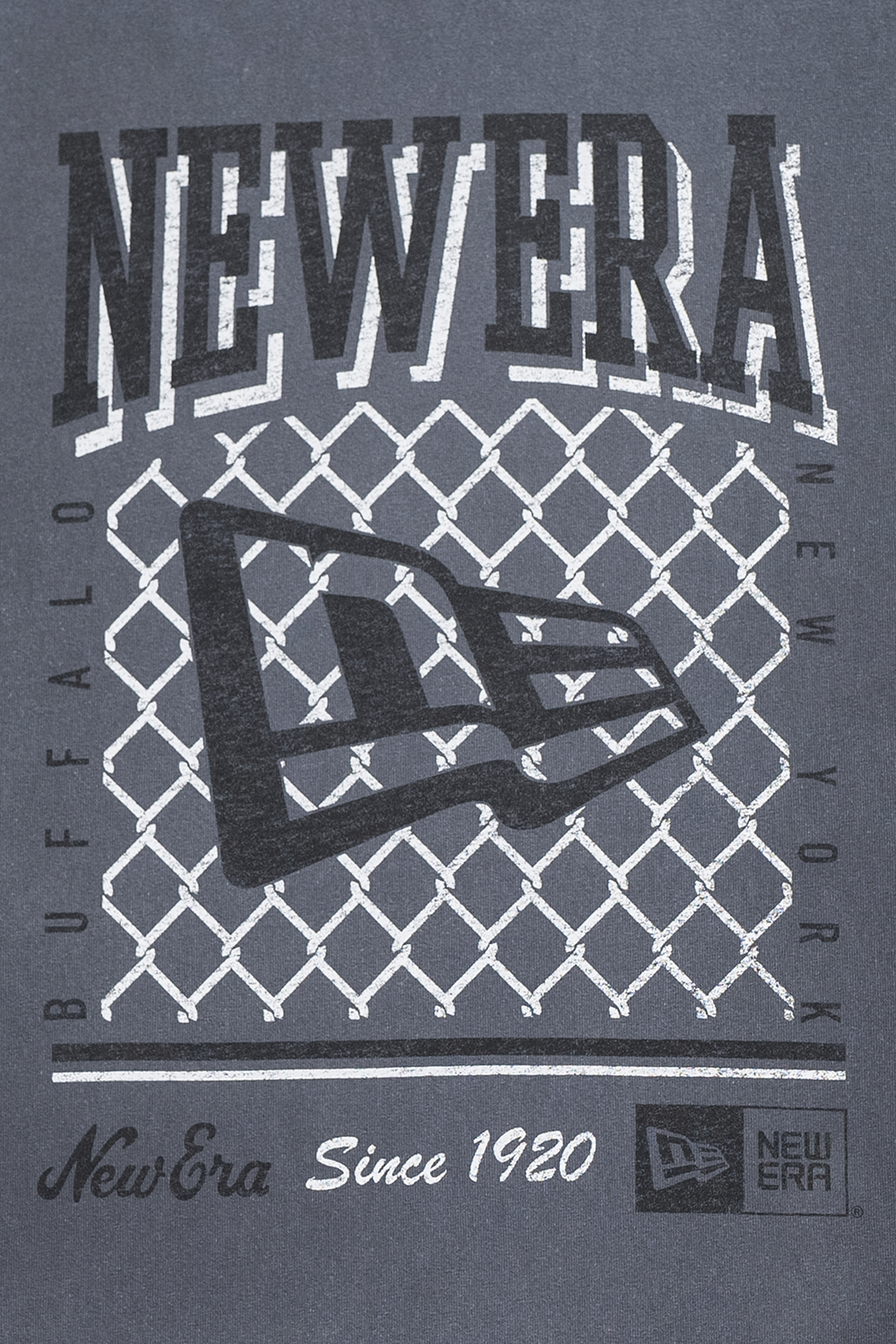 New Era เสื้อยืดแขนสั้นรุ่น New Era Old School Sport AP Graphite Oversized Short Sleeve T-Shirt