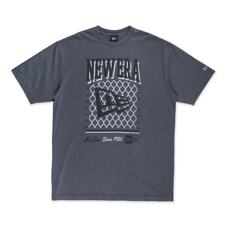 New Era เสื้อยืดแขนสั้นรุ่น New Era Old School Sport AP Graphite Oversized Short Sleeve T-Shirt