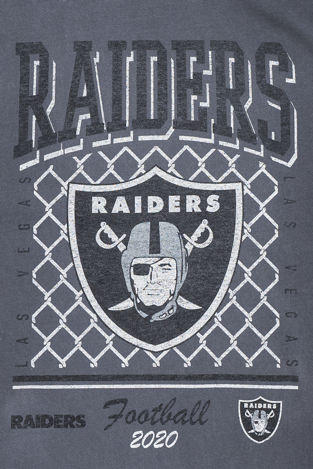 New Era เสื้อยืดแขนสั้นรุ่น Las Vegas Raiders Old School Sport AP Graphite Oversized Short Sleeve T-Shirt