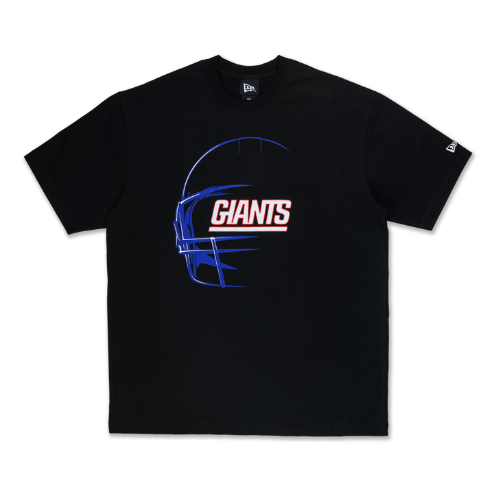 NEW ERA เสื้อยืดแขนสั้น รุ่น NEW YORK GIANTS NFL BLACK OVERSIZED SHORT SLEEVE T-SHIRT