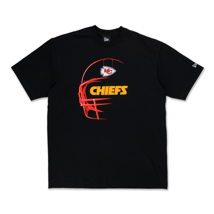 NEW ERA เสื้อยืดแขนสั้น รุ่น KANSAS CITY CHIEFS NFL BLACK OVERSIZED SHORT SLEEVE T-SHIRT