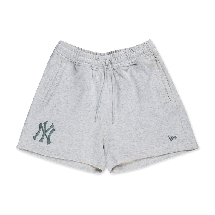 NEW ERA กางเกง รุ่น NEW YORK YANKEES COLOR ERA LIGHT HEATHER GRAY WOMEN KNIT SHORTS