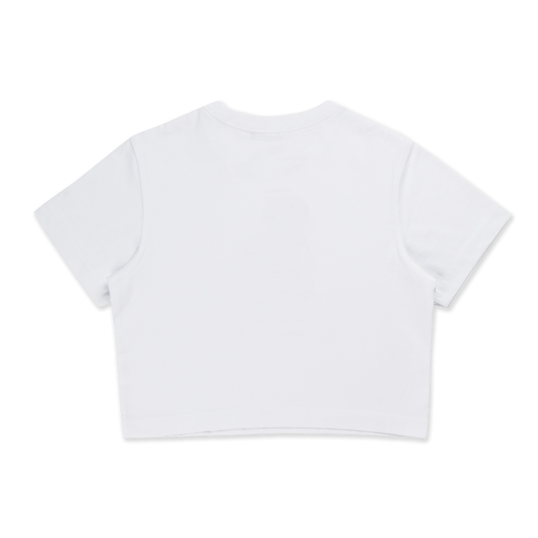 New Era เสื้อครอปรุ่น Los Angeles Dodgers Preppy White Women Crop Tee