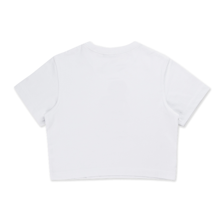 New Era เสื้อครอปรุ่น Los Angeles Dodgers Preppy White Women Crop Tee