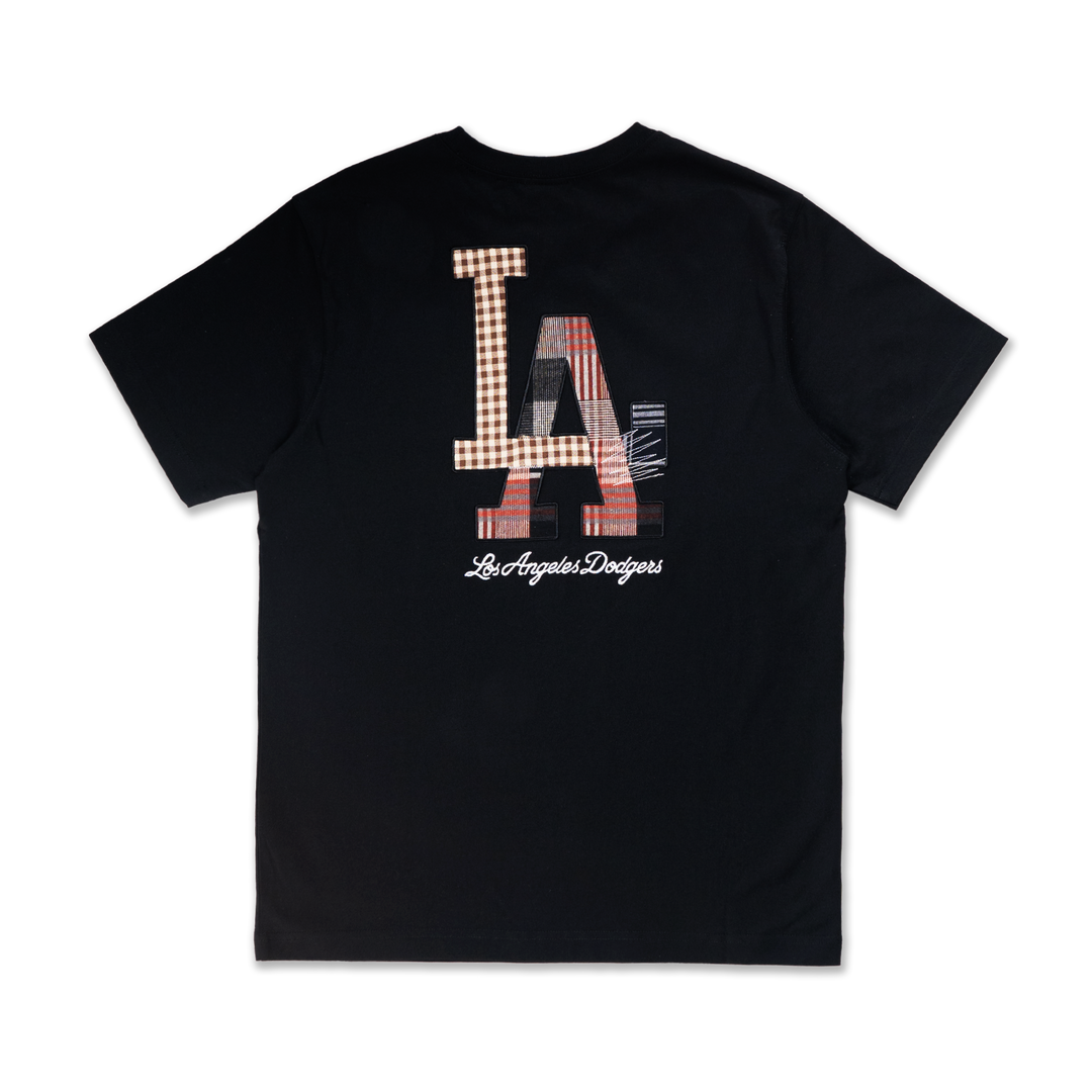 New Era เสื้อยืดแขนสั้นรุ่น Los Angeles Dodgers Preppy Black Short Sleeve T-Shirt