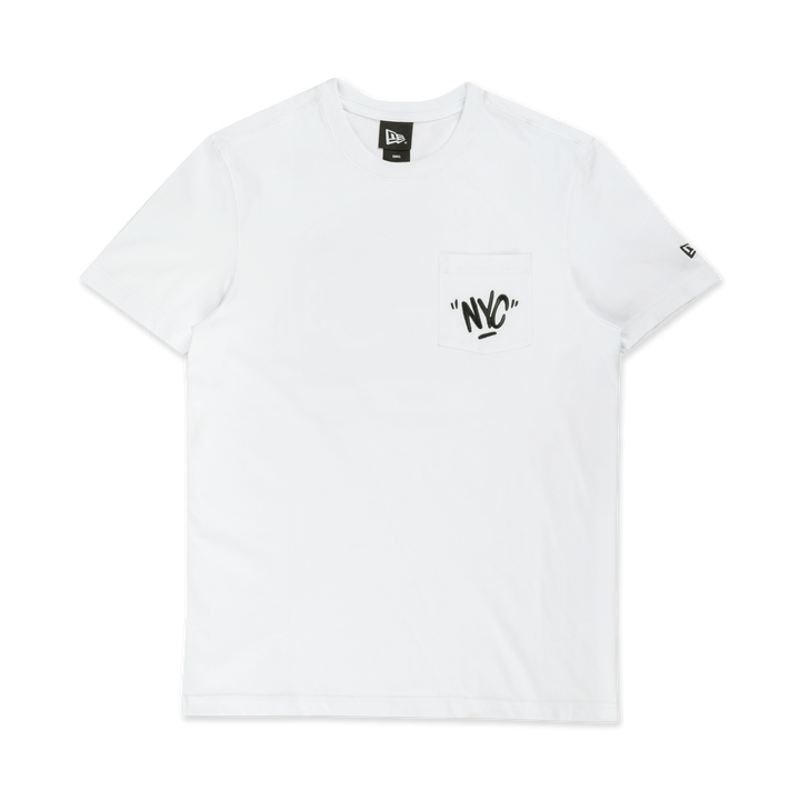 NEW ERA เสื้อยืดแขนสั้น รุ่น NEW ERA STREET REVERIE NYC WHITE SHORT SLEEVE T-SHIRT