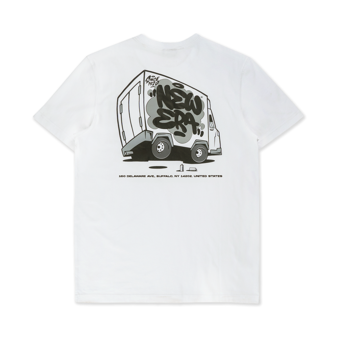 NEW ERA เสื้อยืดแขนสั้น รุ่น NEW ERA STREET REVERIE NYC WHITE SHORT SLEEVE T-SHIRT