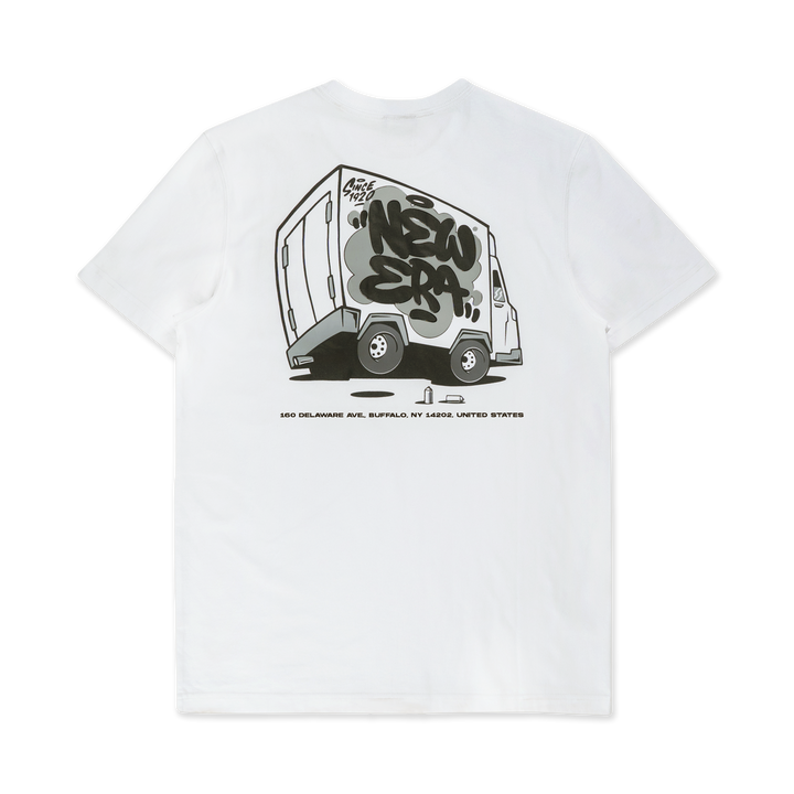 NEW ERA เสื้อยืดแขนสั้น รุ่น NEW ERA STREET REVERIE NYC WHITE SHORT SLEEVE T-SHIRT