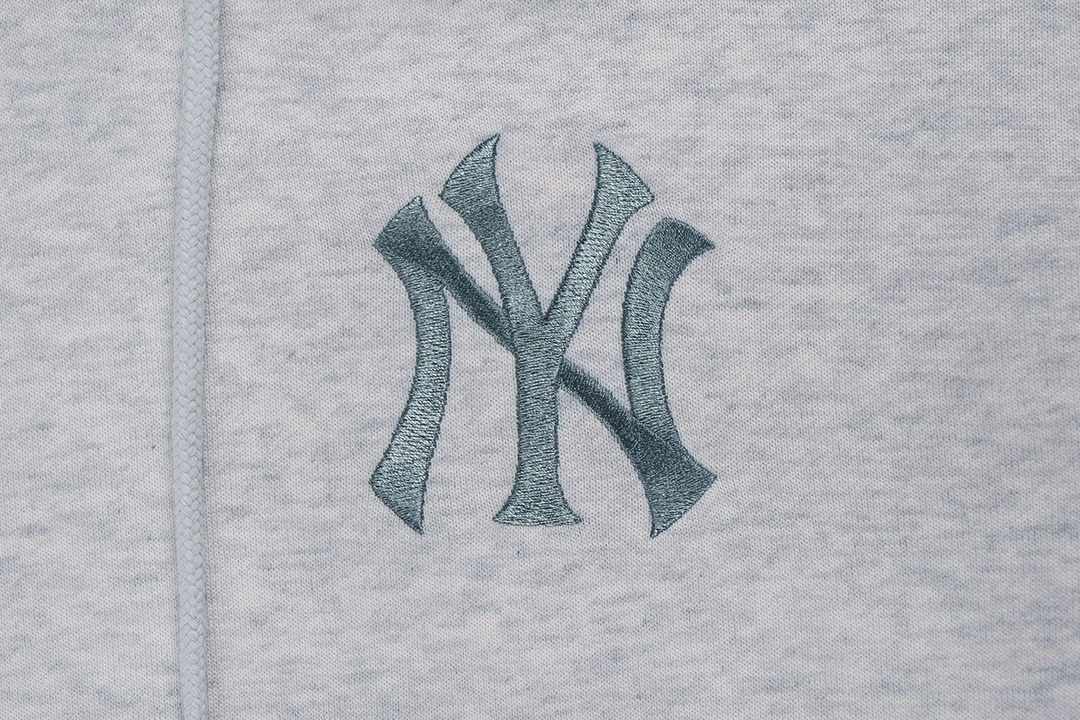 New Era เสื้อฮู้ดรุ่น New York Yankees Color Era Light Heather Gray Hoodie