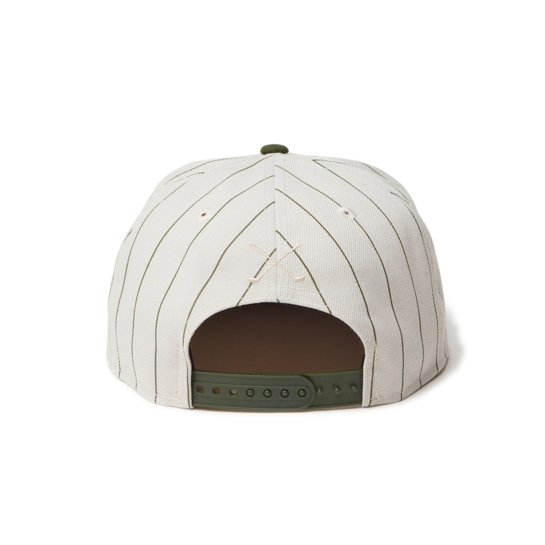 New Era หมวกรุ่น New Era Pinstripe White and Green 9FIFTY Cap