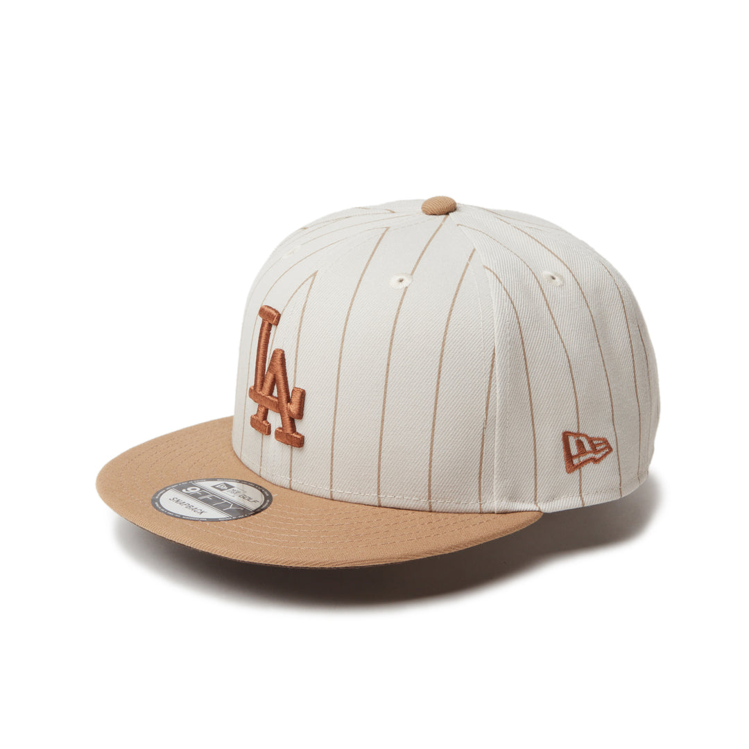 New Era หมวกรุ่น New Era Pinstripe White and Camel 9FIFTY Cap