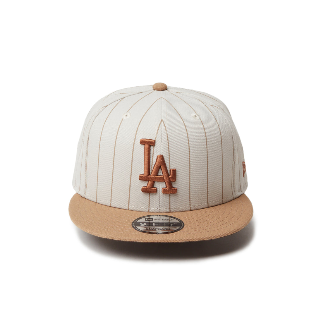 New Era หมวกรุ่น New Era Pinstripe White and Camel 9FIFTY Cap