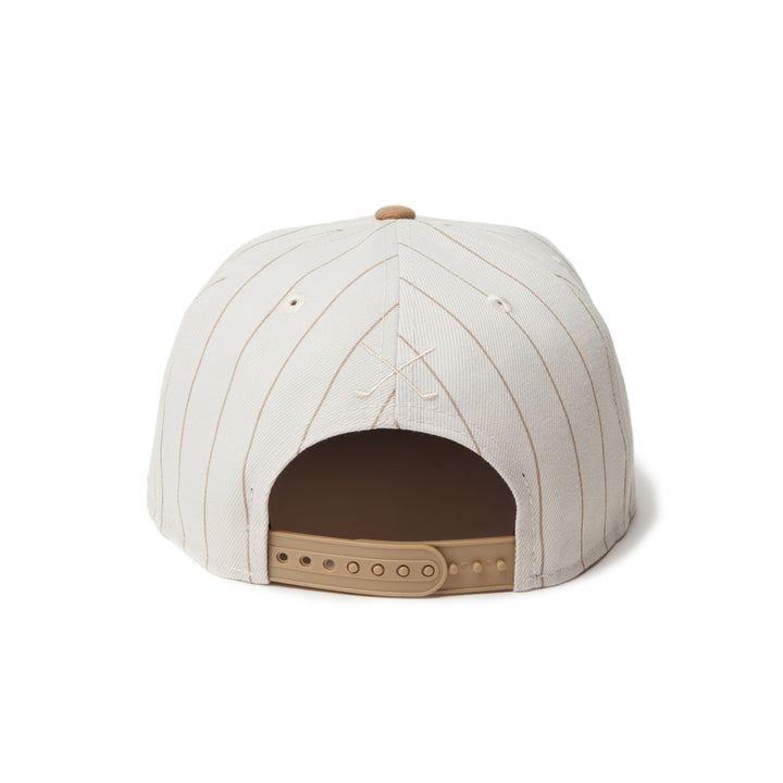 New Era หมวกรุ่น New Era Pinstripe White and Camel 9FIFTY Cap