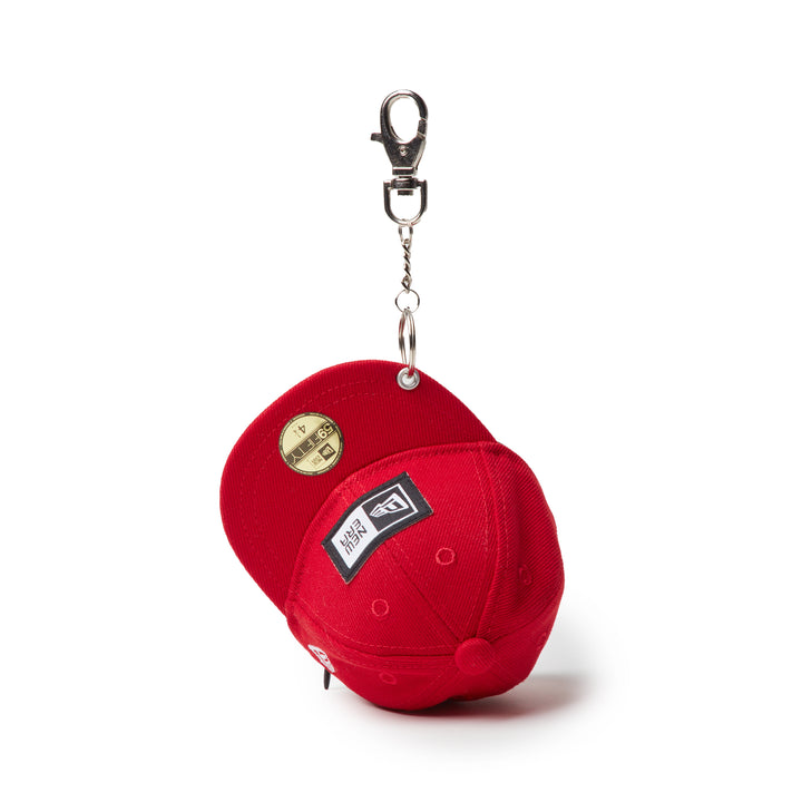 New Era กระเป๋าพร้อมพวงกุญแจรุ่น New Era Core Black And Scarlet Key Chain Eco Bag