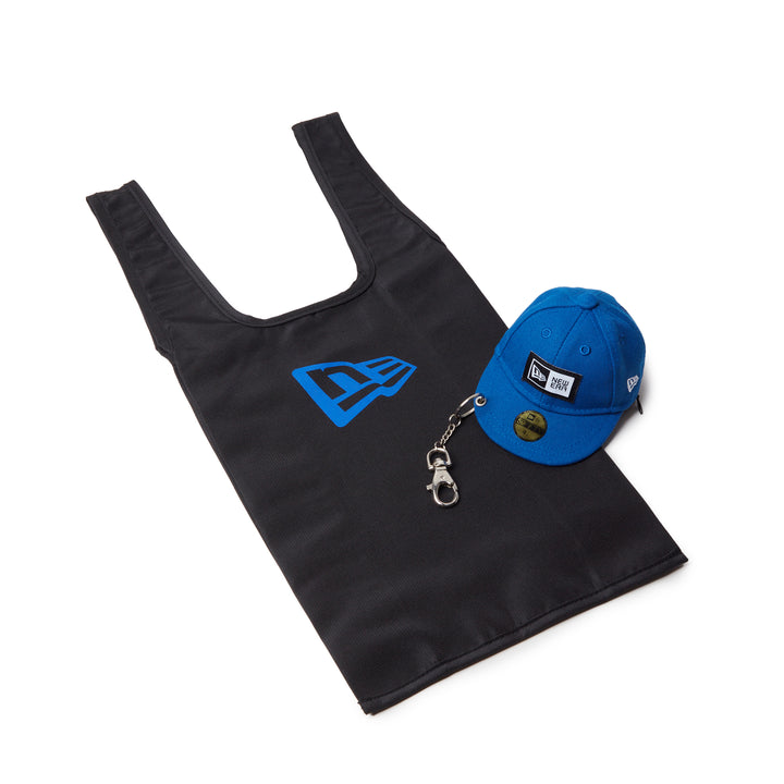 New Era กระเป๋าพร้อมพวงกุญแจรุ่น New Era Core Black And Royal Key Chain Eco Bag