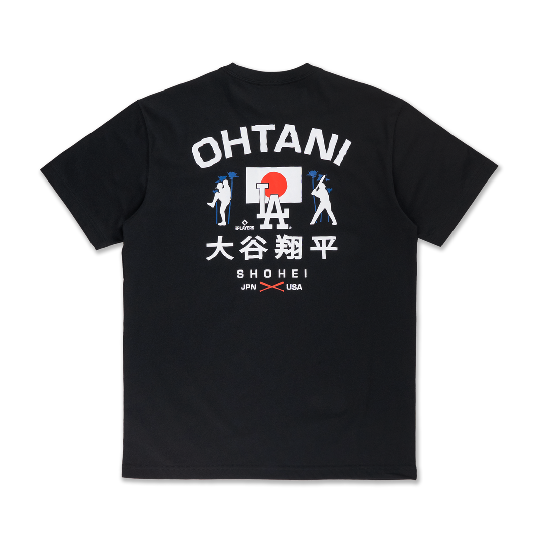 New Era เสื้อยืดแขนสั้นรุ่น Los Angeles Dodgers Mlb Ohtani 002 Black Short Sleeve Tee