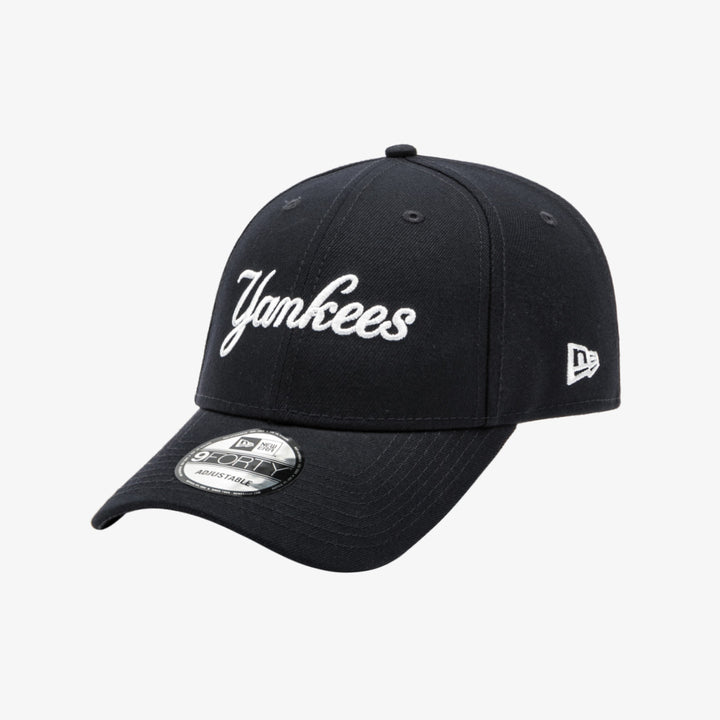 New Era หมวกรุ่น New York Yankees Scripts Logo Navy 9FORTY Cap