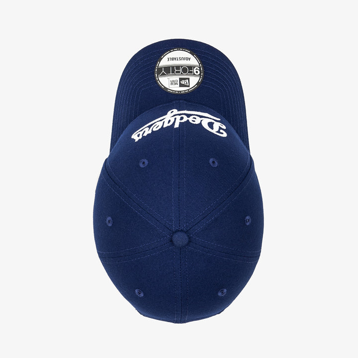 New Era หมวกรุ่น Los Angeles Dodgers Scripts Logo Dark Royal 9FORTY Cap