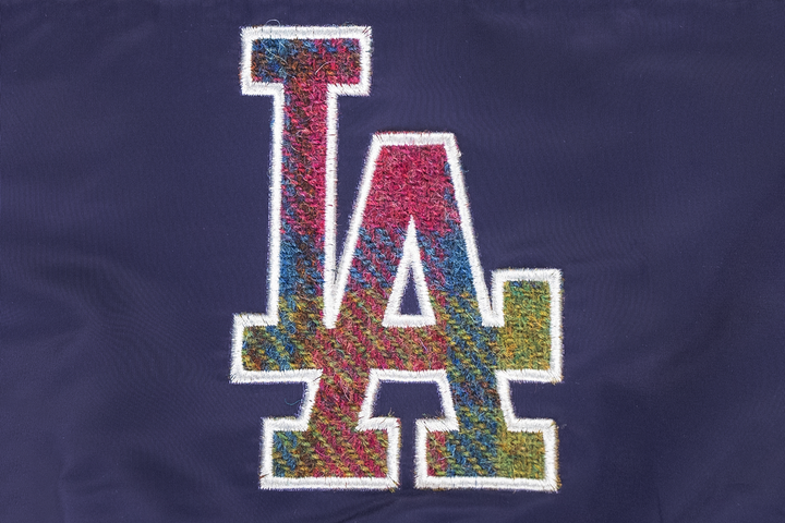 New Era กระเป๋ารุ่น Los Angeles Dodgers Harris Tweed Purple Drawstring Shoulder Bag