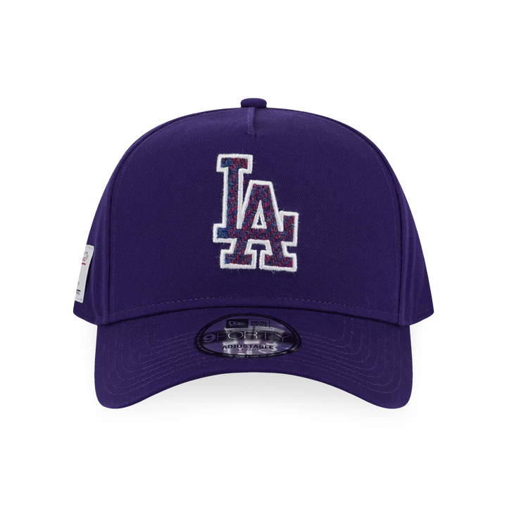 New Era หมวกรุ่น Los Angeles Dodgers Harris Tweed Purple 9FORTY Adjustable Fit Cap